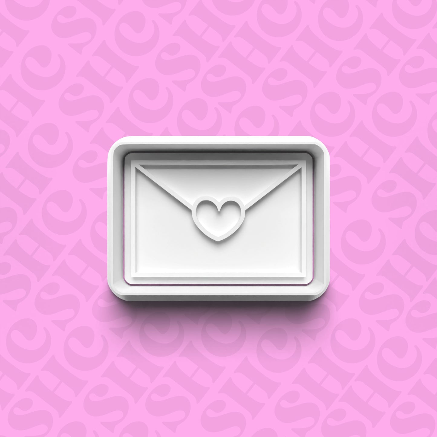 DONE TO ORDER: Envelope Cookie Cutter + Fondant Stamp Set 1 - SHCreations