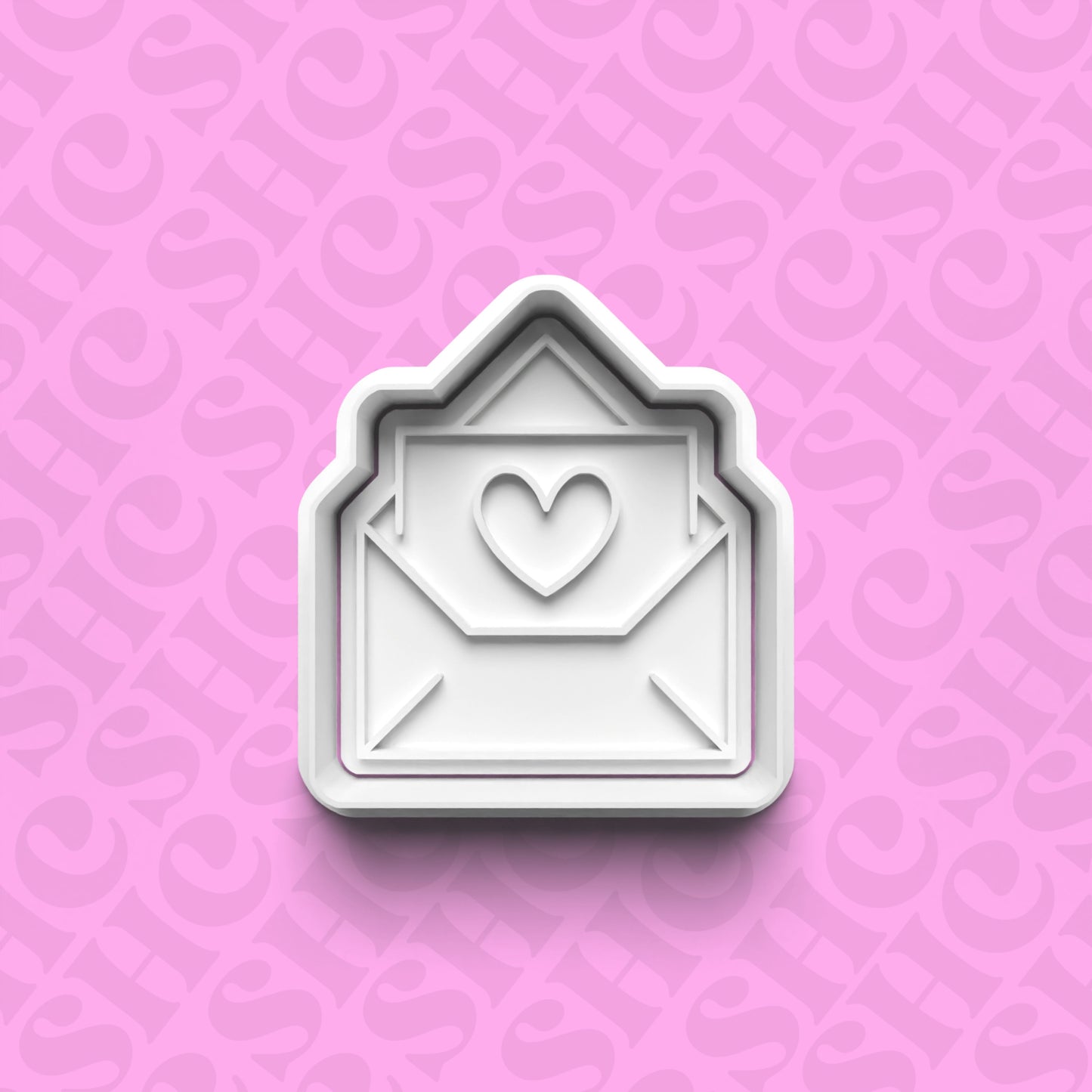 DONE TO ORDER: Envelope Cookie Cutter + Fondant Stamp Set 2 - SHCreations