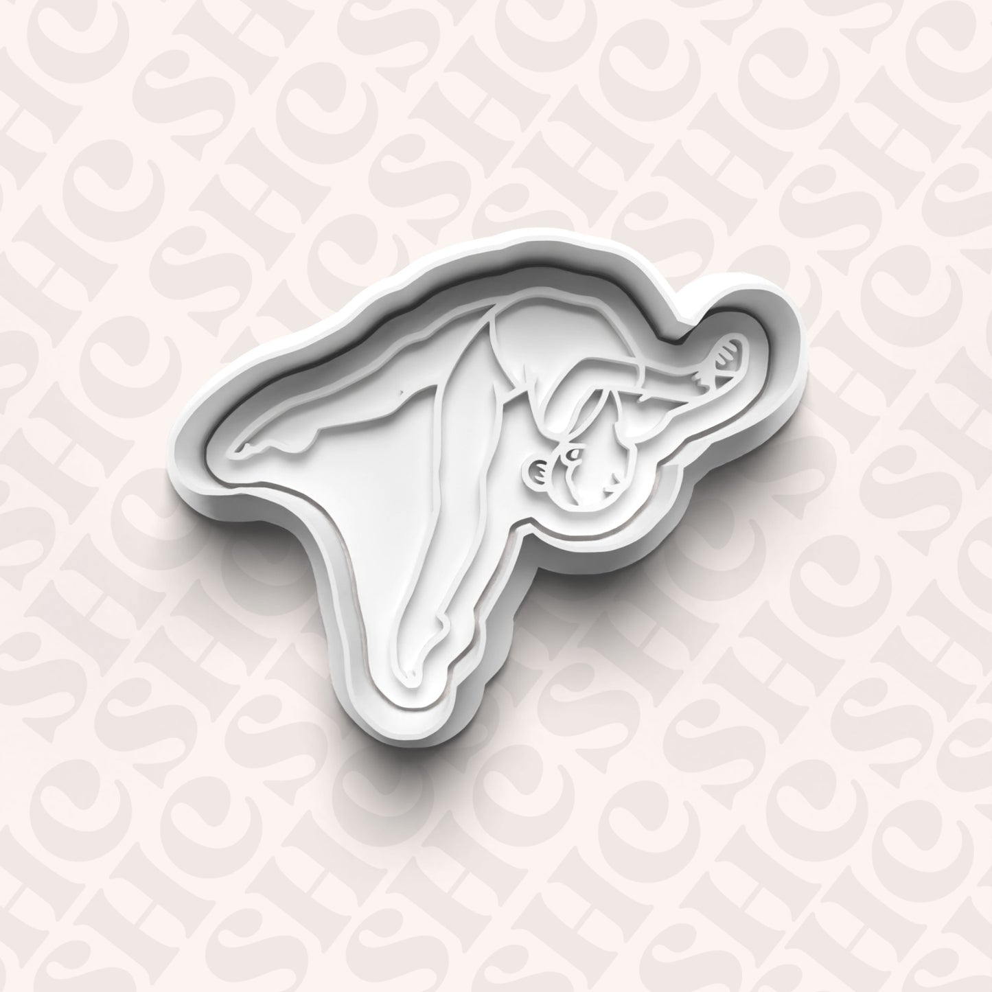 DONE TO ORDER: Gymnastics Cookie Cutter + Fondant Stamp Set 1 - SHCreations