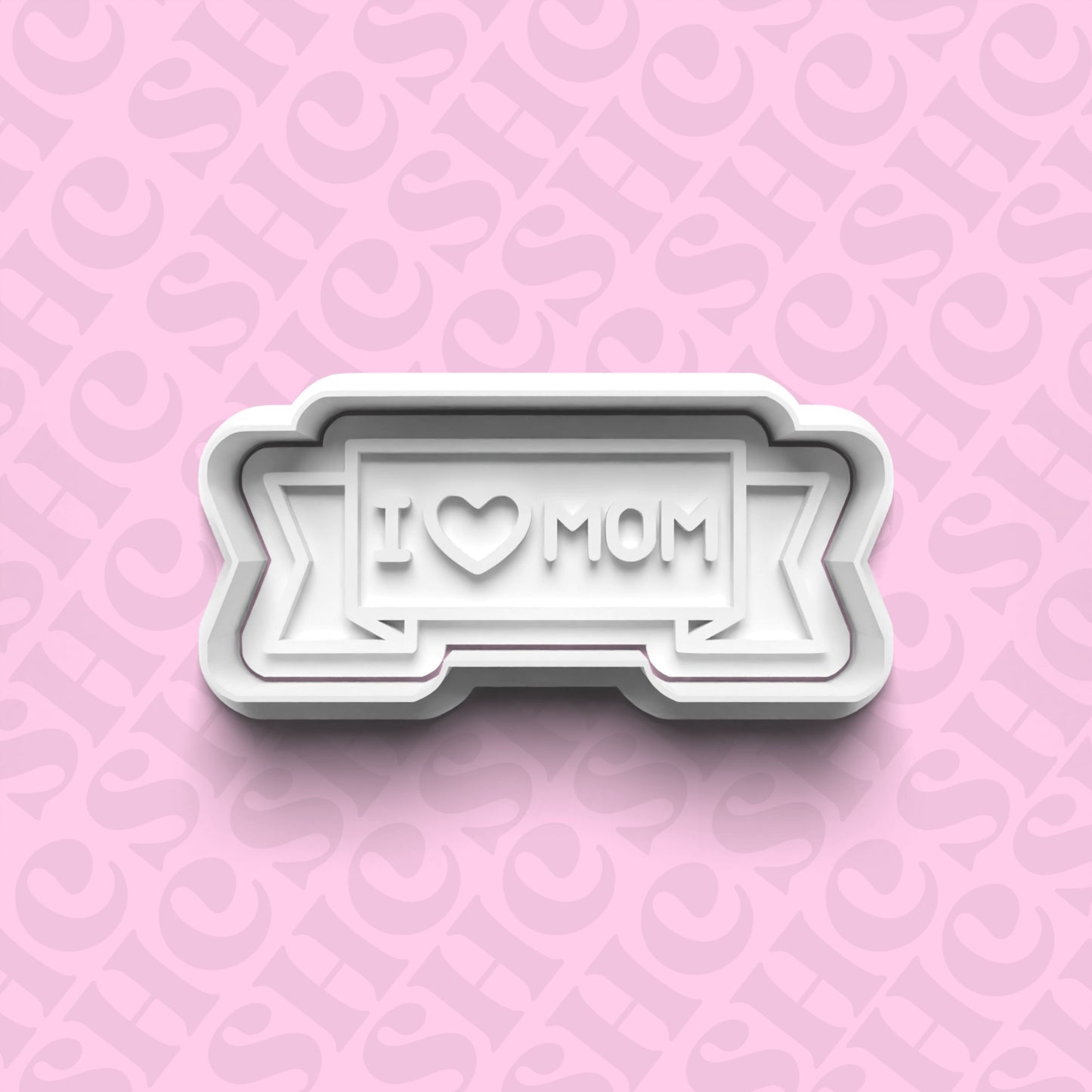 DONE TO ORDER: "I <3 MOM" Fondant Stamp Set 1 - SHCreations