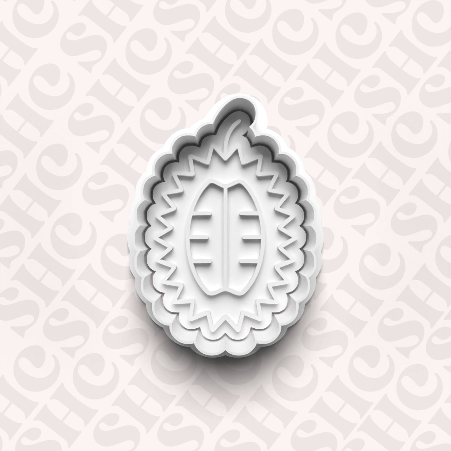 DONE TO ORDER: Jackfruit Cookie Cutter + Fondant Stamp Set - SHCreations