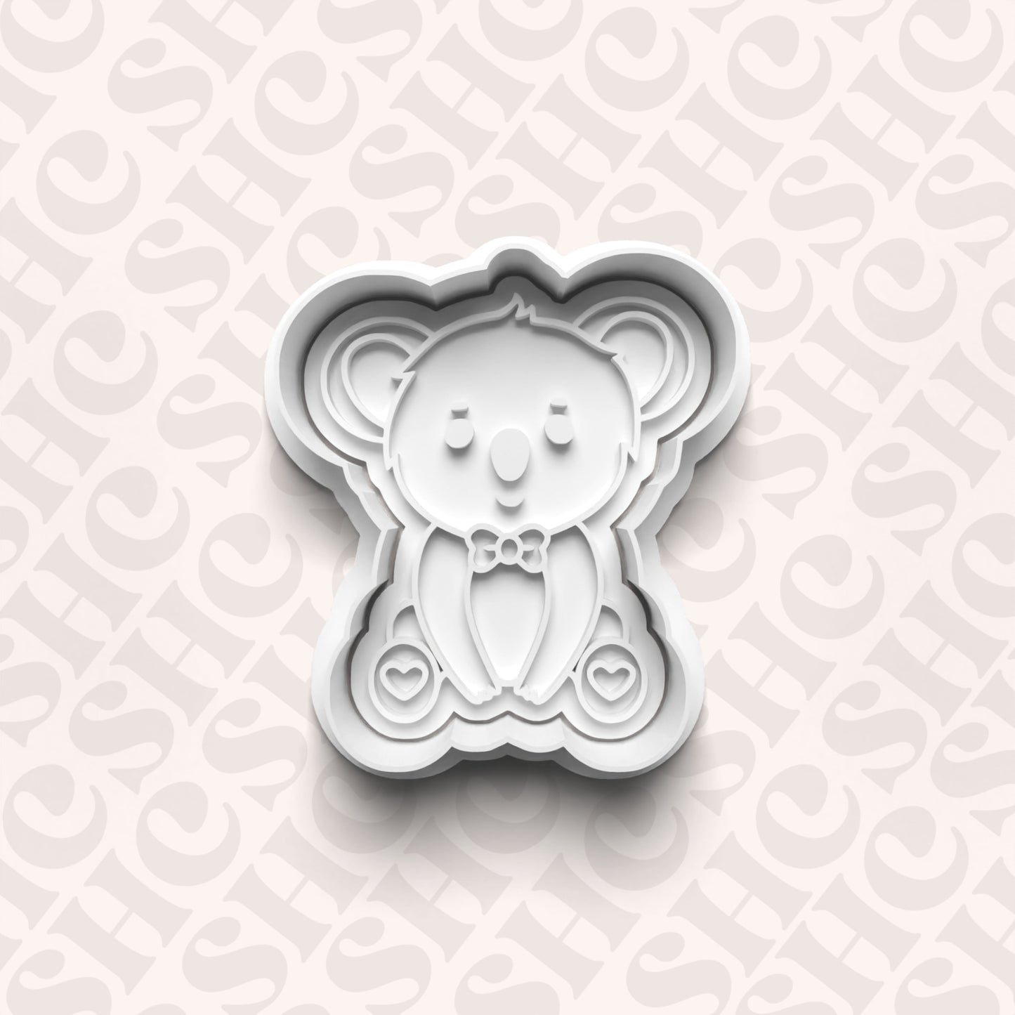 DONE TO ORDER: Koala Bear Cookie Cutter + Fondant Stamp Set - SHCreations