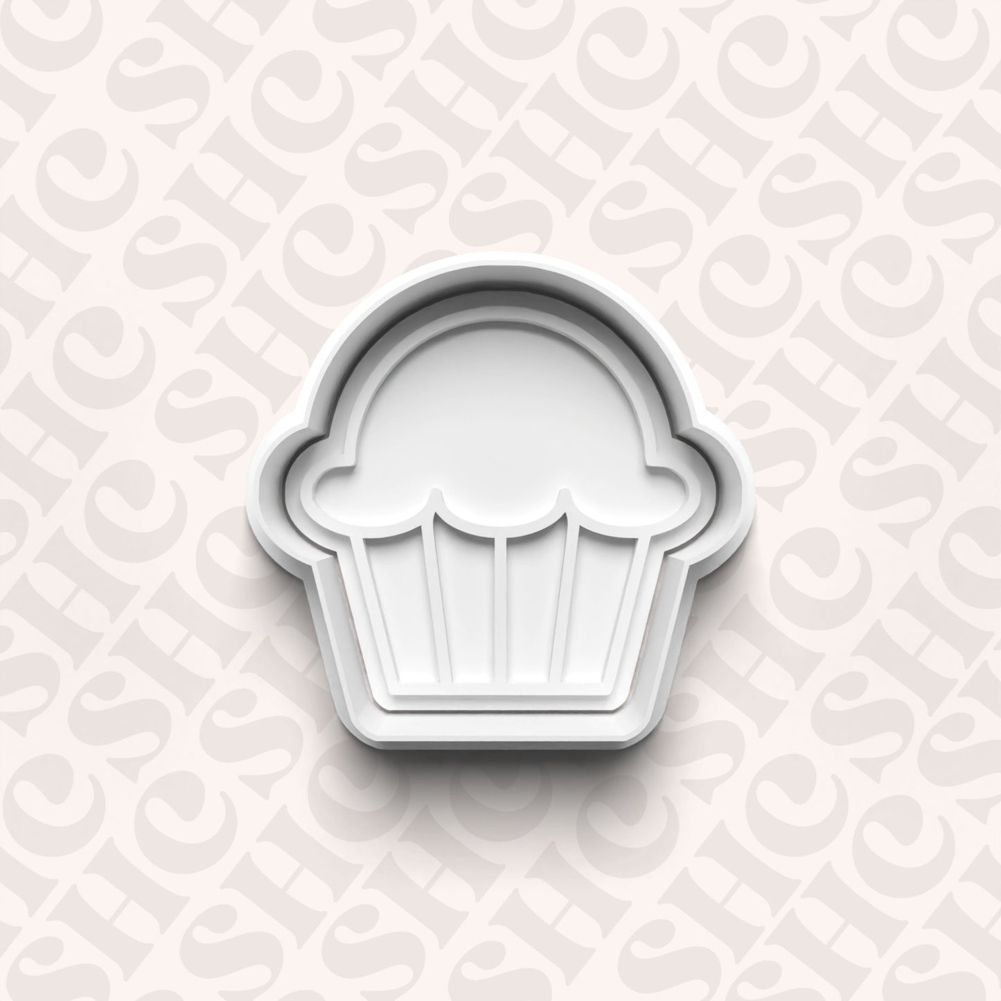 DONE TO ORDER: Muffin Cookie Cutter + Fondant Stamp Set - SHCreations
