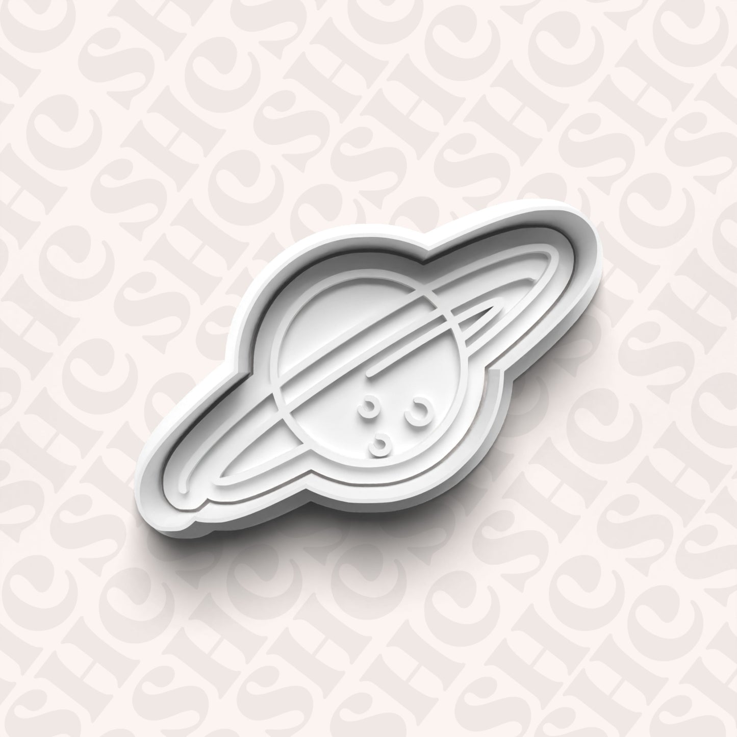 DONE TO ORDER: Planet Cookie Cutter + Fondant Stamp Set 2 - SHCreations