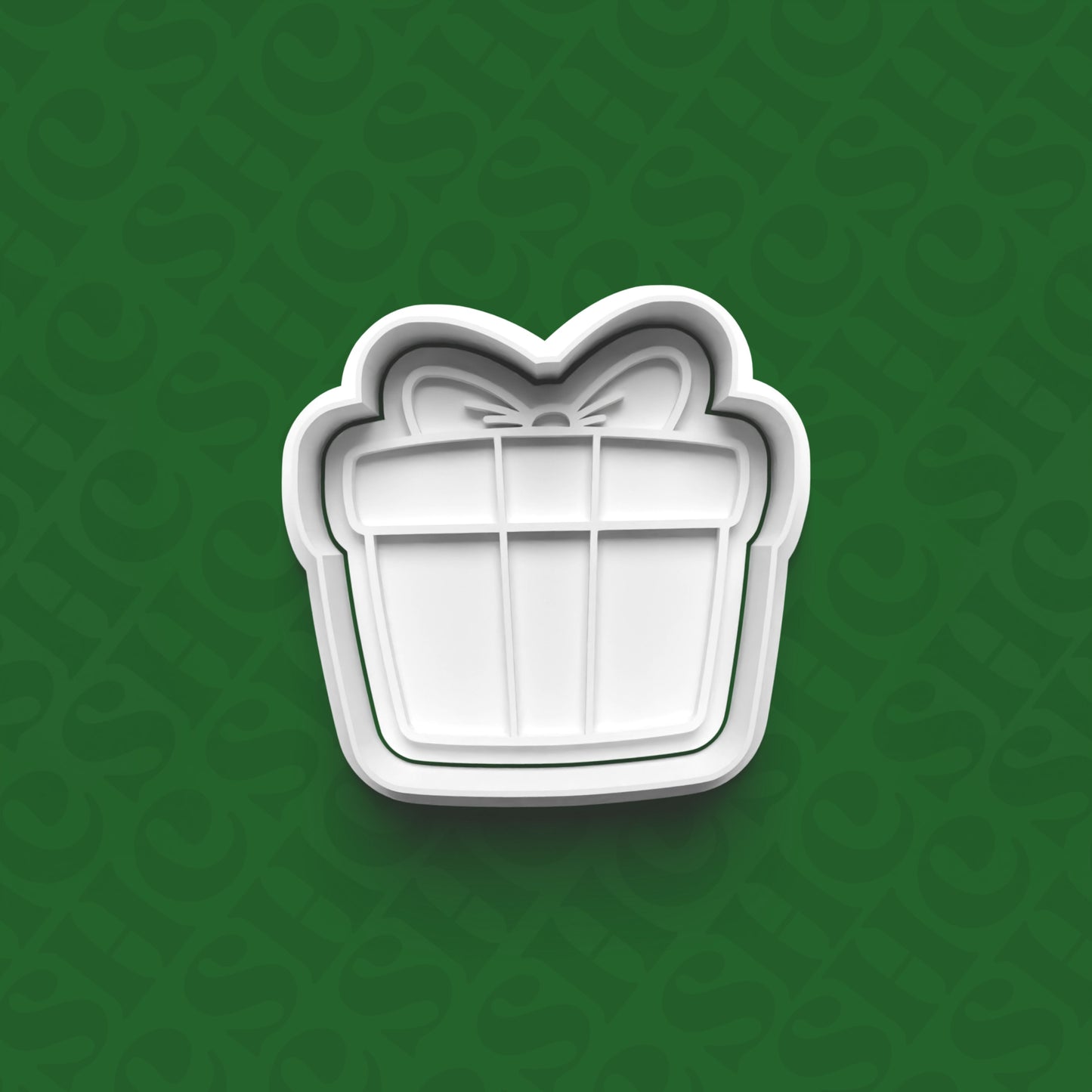 DONE TO ORDER: Present Cookie Cutter + Fondant Stamp Set - SHCreations
