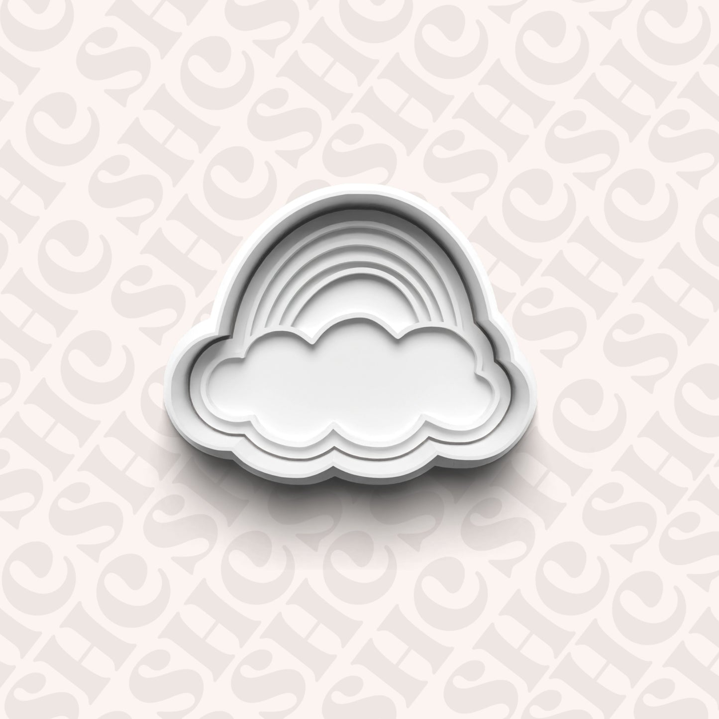 DONE TO ORDER: Rainbow Cookie Cutter + Fondant Stamp Set 1 - SHCreations