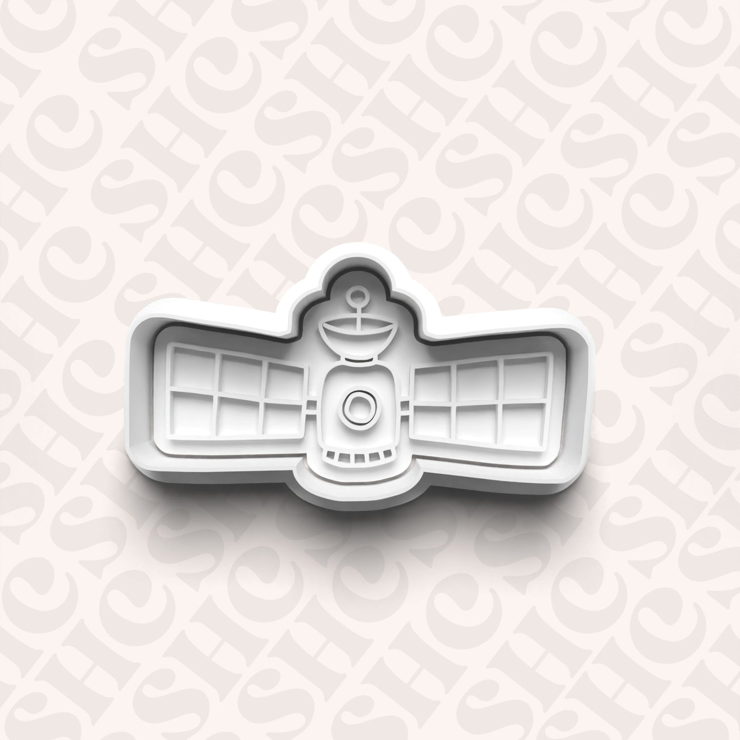 DONE TO ORDER: Satellite Cookie Cutter + Fondant Stamp Set 2 - SHCreations