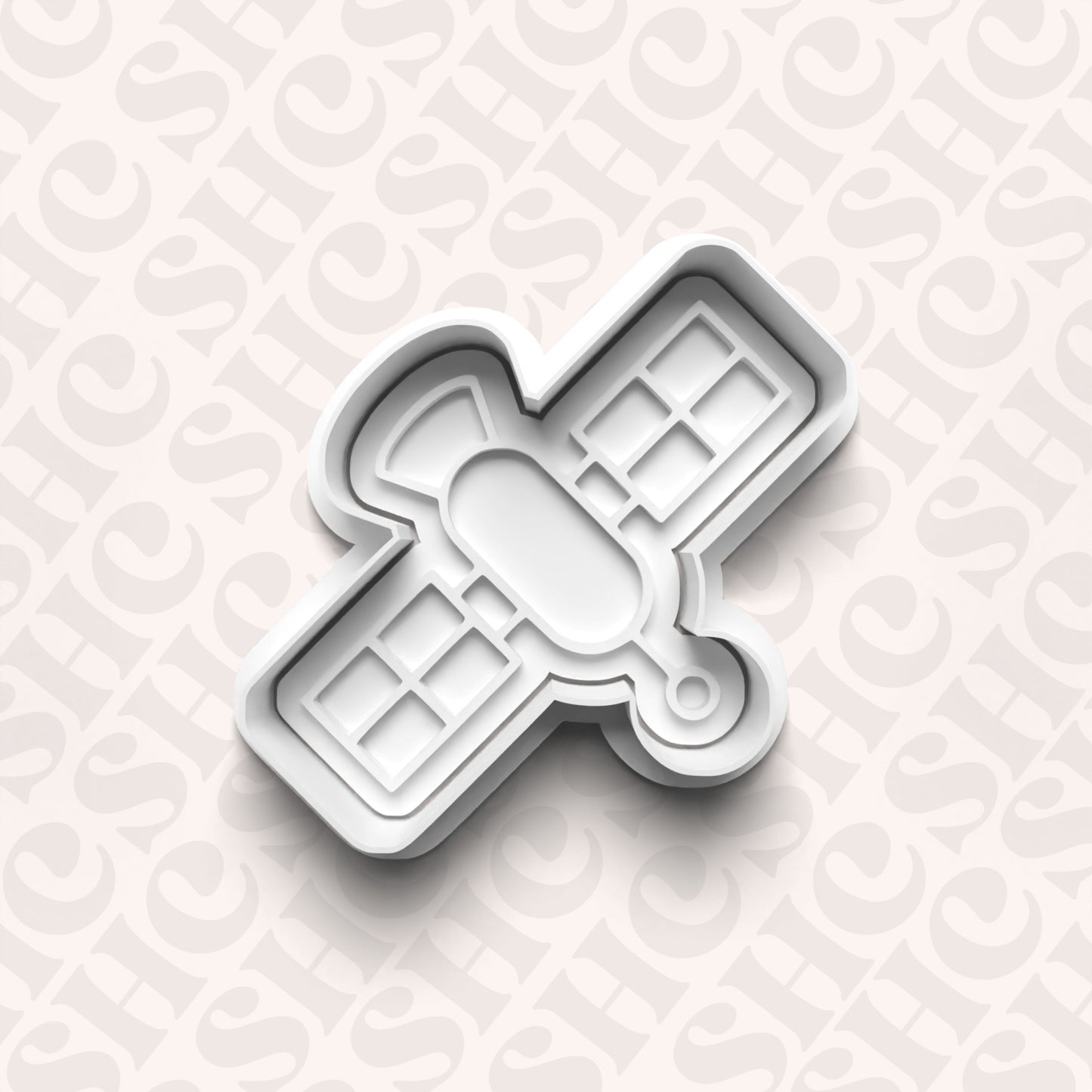 DONE TO ORDER: Satellite Cookie Cutter + Fondant Stamp Set - SHCreations