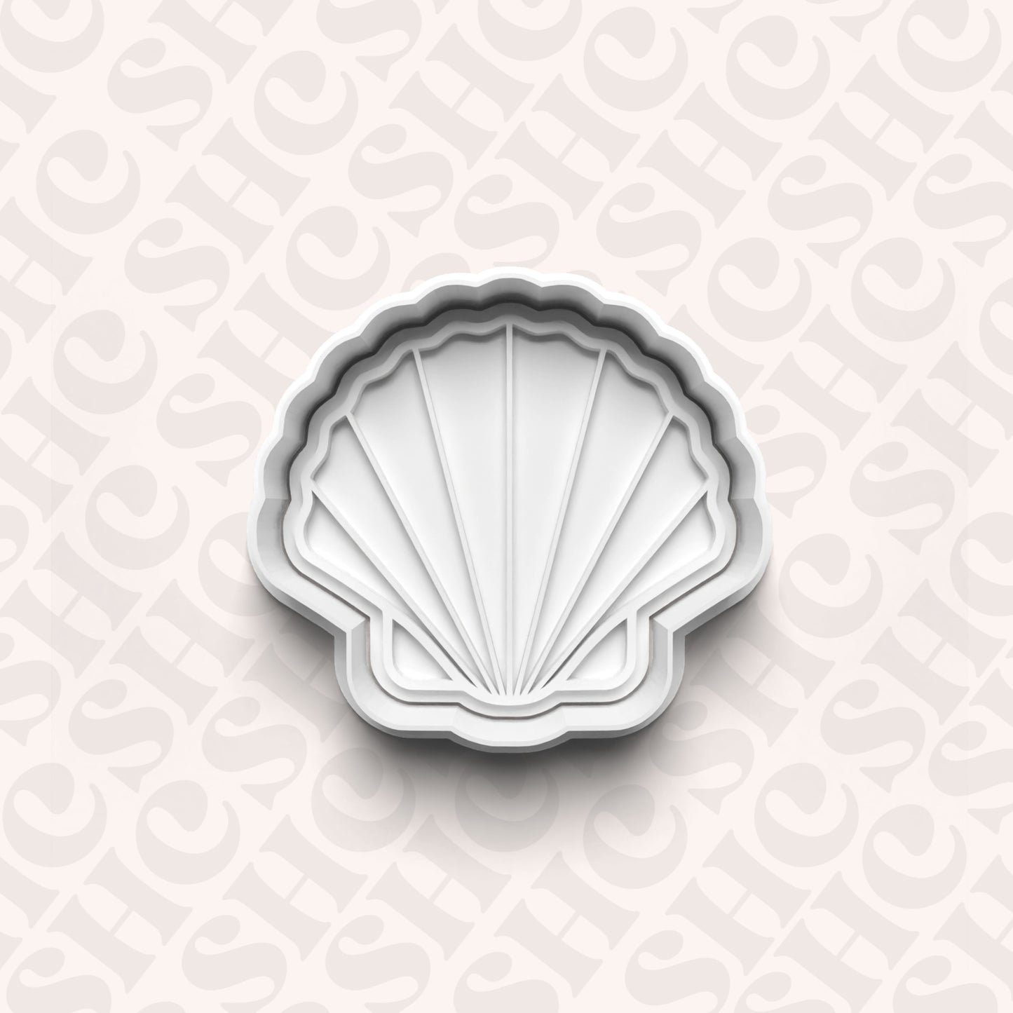 DONE TO ORDER: Seashell Cookie Cutter + Fondant Stamp Set 3 - SHCreations