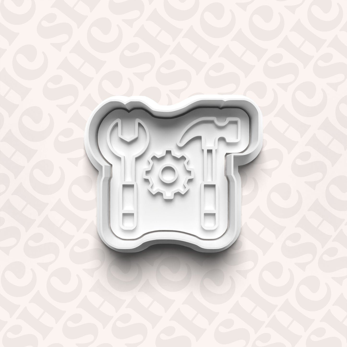 DONE TO ORDER: Tools Cookie Cutter + Fondant Stamp Set 2 - SHCreations