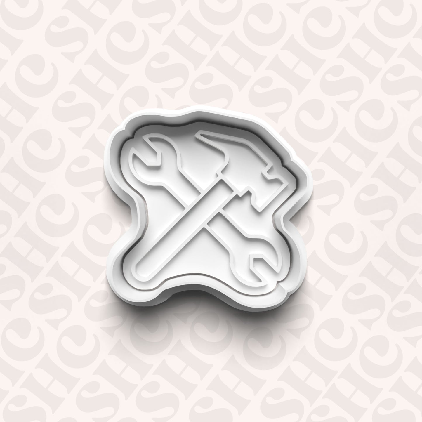 DONE TO ORDER: Tools Cookie Cutter + Fondant Stamp Set 4 - SHCreations