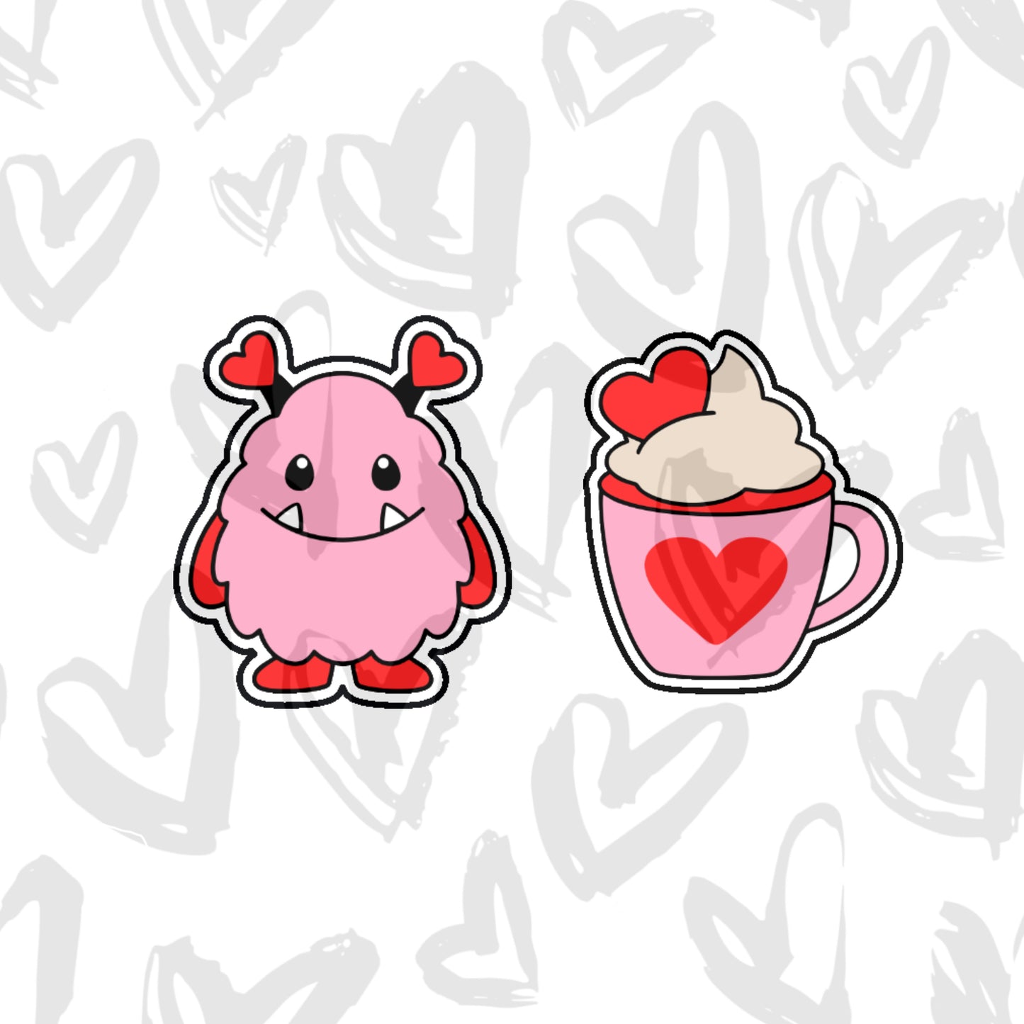DONE TO ORDER: Valentine Mini Cookie Cutter Set 2 - SHCreations