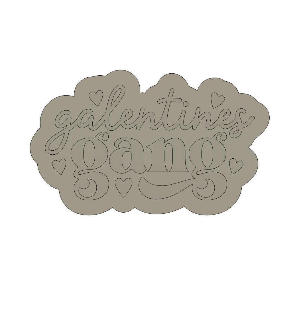 Galentine Gang Embosser & Cookie Cutter |Galentine Embosser | Valentine's Cookies | Galentine Debosser | Galentine Cookies |Galentine Design