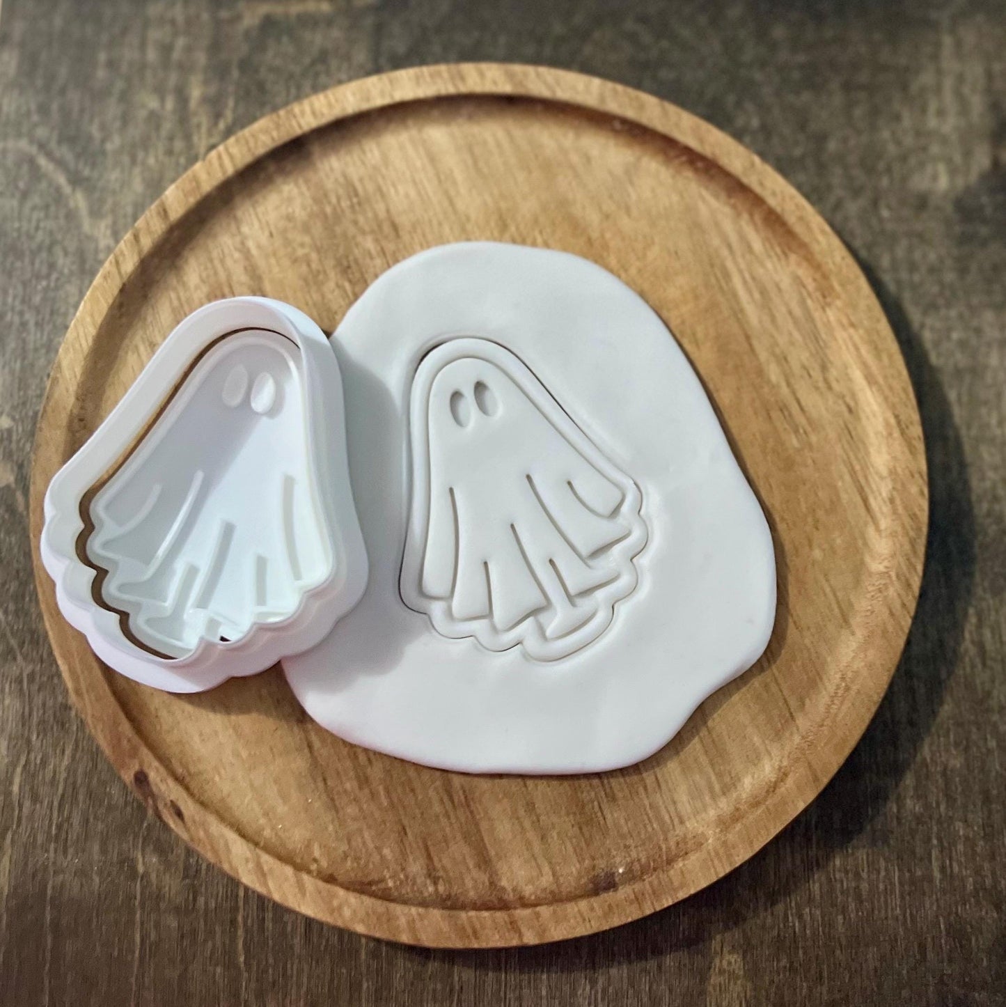 Ghost Cookie Cutter and Fondant Stamp STL | 3D Printable Halloween Baking Tools | 3D Printable Baking Tools
