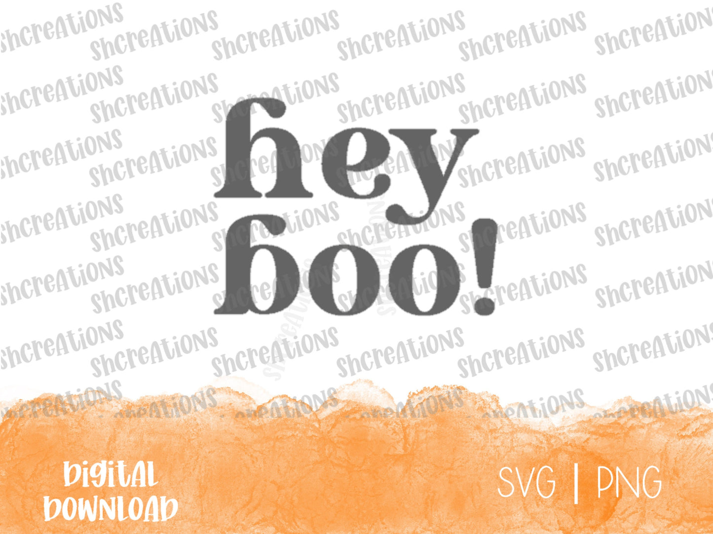 Hey Boo SVG Cut File |Halloween Cut File | retro SVG | boo Svg | Laser Cut File | Cute Svg | Mug Svg| Tshirt Decal |Vinyl