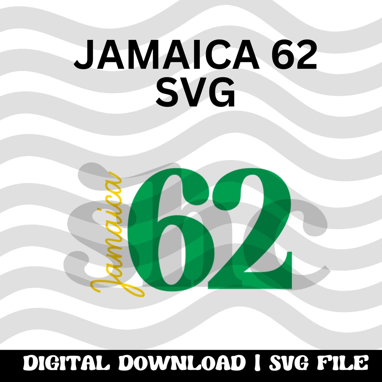 Jamaica’s 62nd Independence SVG Cut File, Team Jamaica SVG, Jamaica SVG, Jamaica Independence Svg, Jamaica 1962