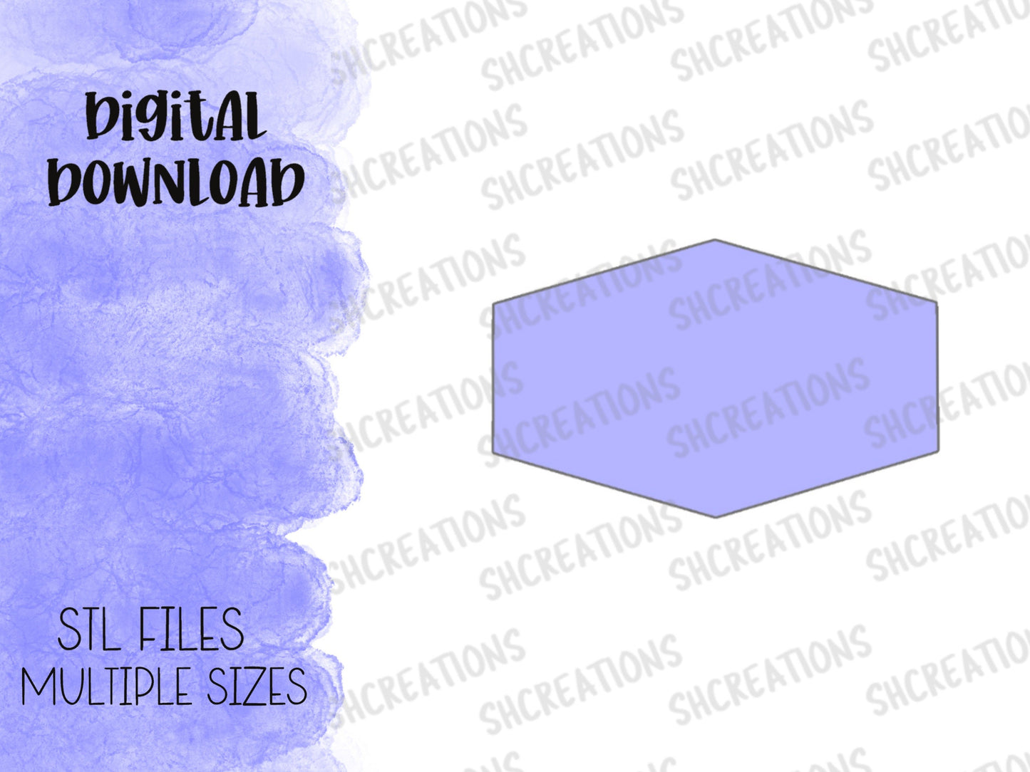 Plaque 1 Cookie Cutter STL FILE | 3D Printing Digital Download