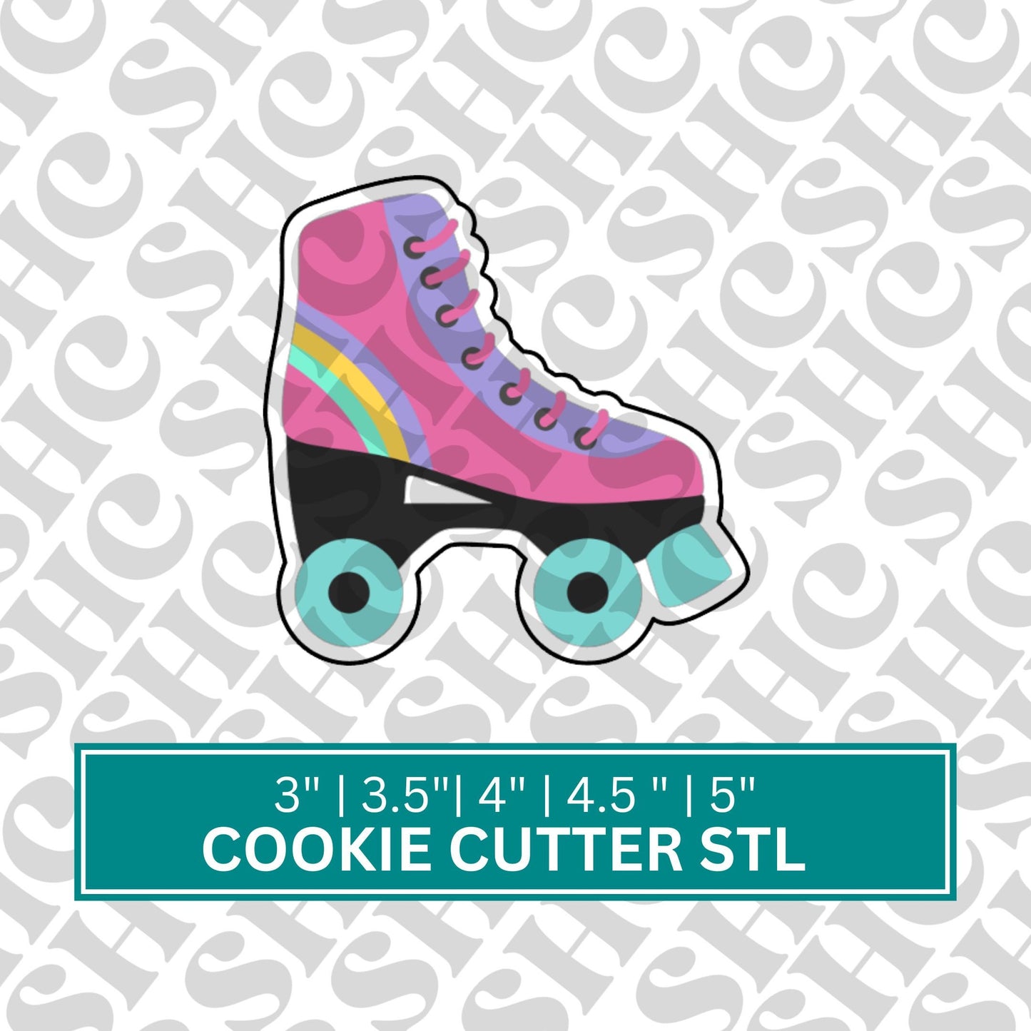 Retro Rollerblades Cookie Cutter STL | Vintage Roller Skate Design | 90s Birthday Cookies | Retro Birthday Cookies | Nostalgic Cookies