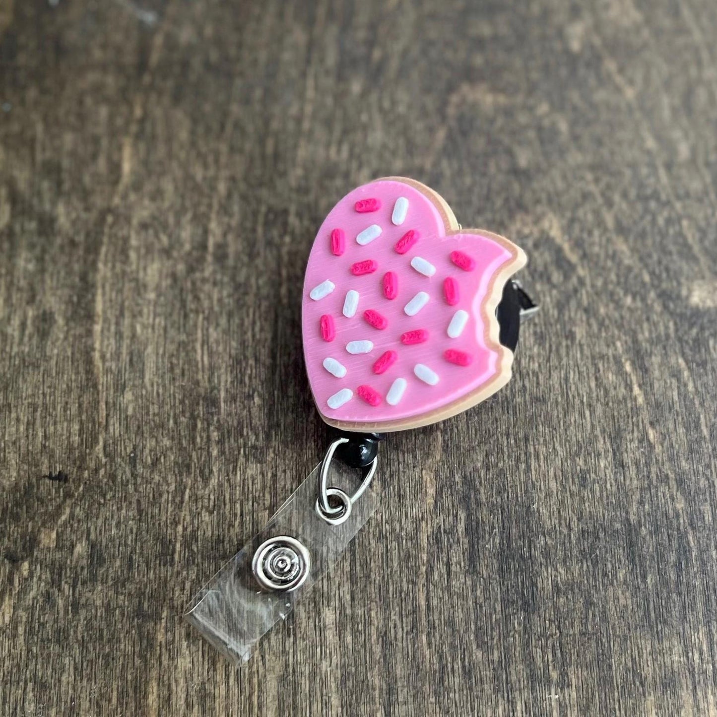 3D Valentine Heart Cookie Badge Reel Topper STL File – Sweet and Stylish Design, Badge reel Stl, Cookie Badge reel topper