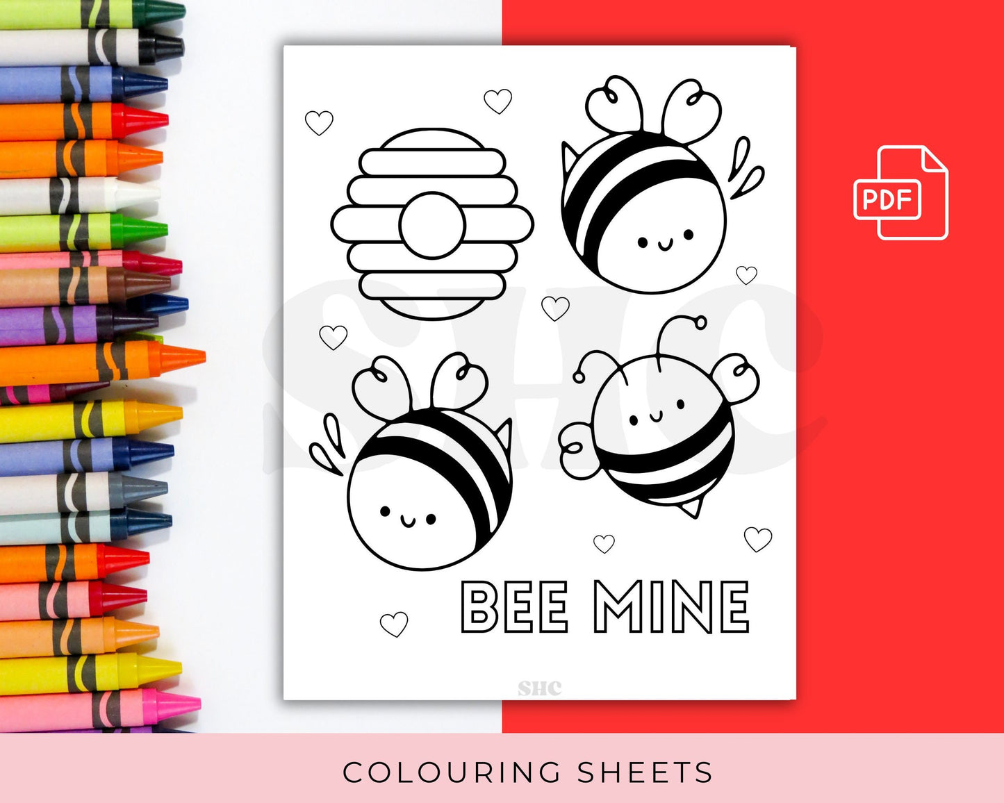 Valentine's Delight: Kids Colouring Pages & Activity Bundle, Love-filled Kids Printables, Vday Fun for Kids, Kids Puzzles, Crafts and Games