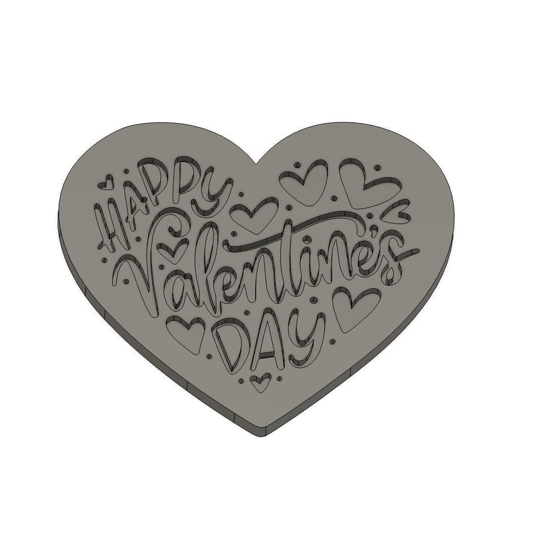 Valentines Embosser & Cookie Cutter | Happy Valentine's Day Embosser | Valentine's Cookies | Valentine Debosser | Vday Cookies | Vday Cookie
