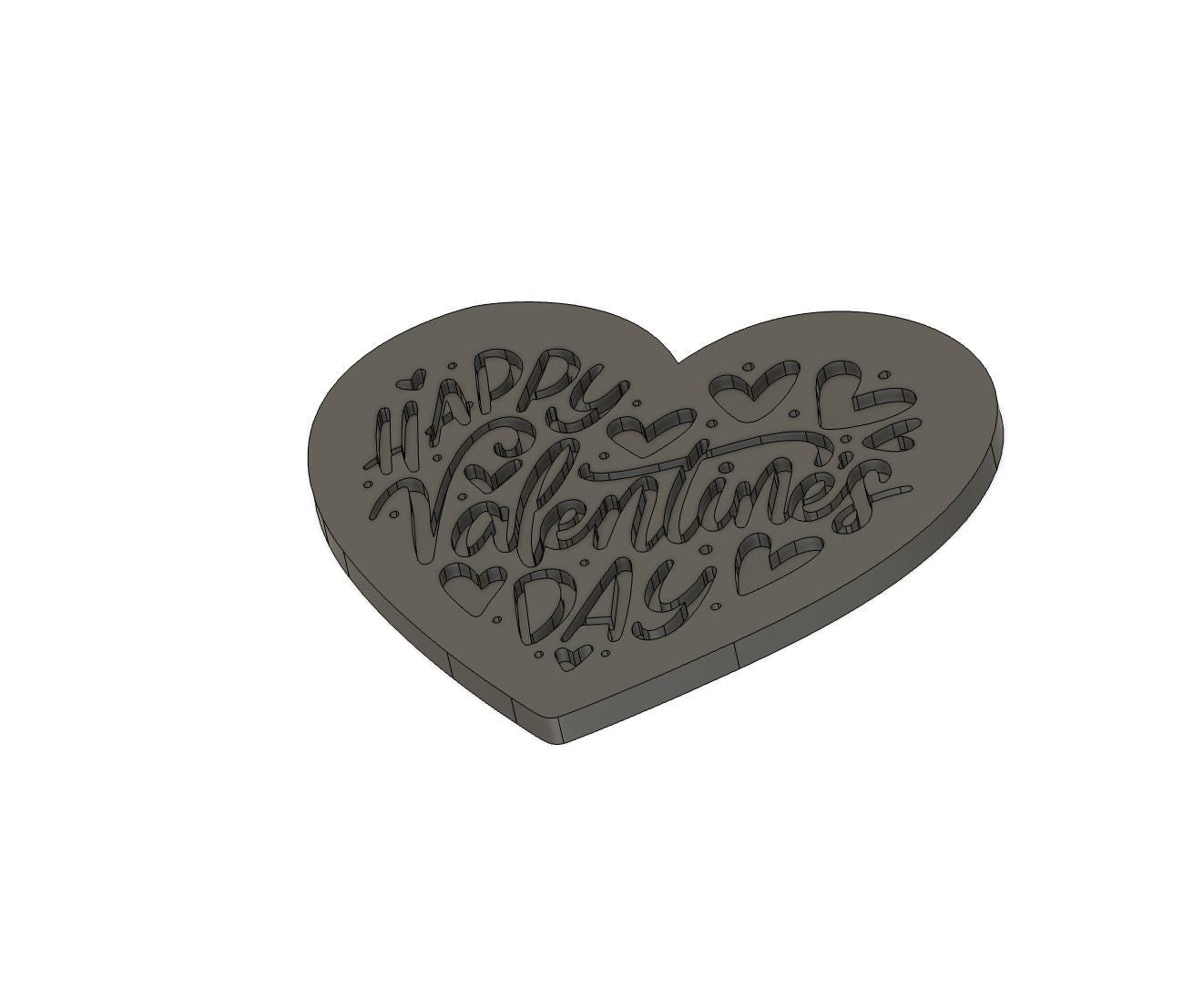 Valentines Embosser & Cookie Cutter | Happy Valentine's Day Embosser | Valentine's Cookies | Valentine Debosser | Vday Cookies | Vday Cookie