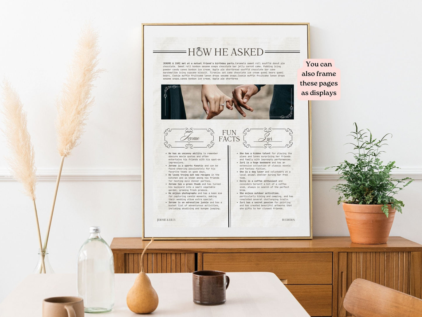 Wedding Newspaper Template, Wedding Program, Wedding timeline, Wedding itinerary, Ceremony program, Wedding crossword, Wedding schedule