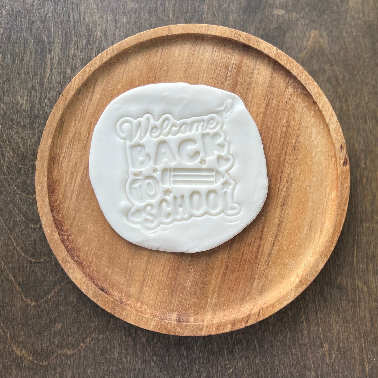 Welcome Back to school Cookie Cutter and Fondant Stamp Set STL File | 3D Printable Design |Back-to-School and Teacher Appreciation Events |