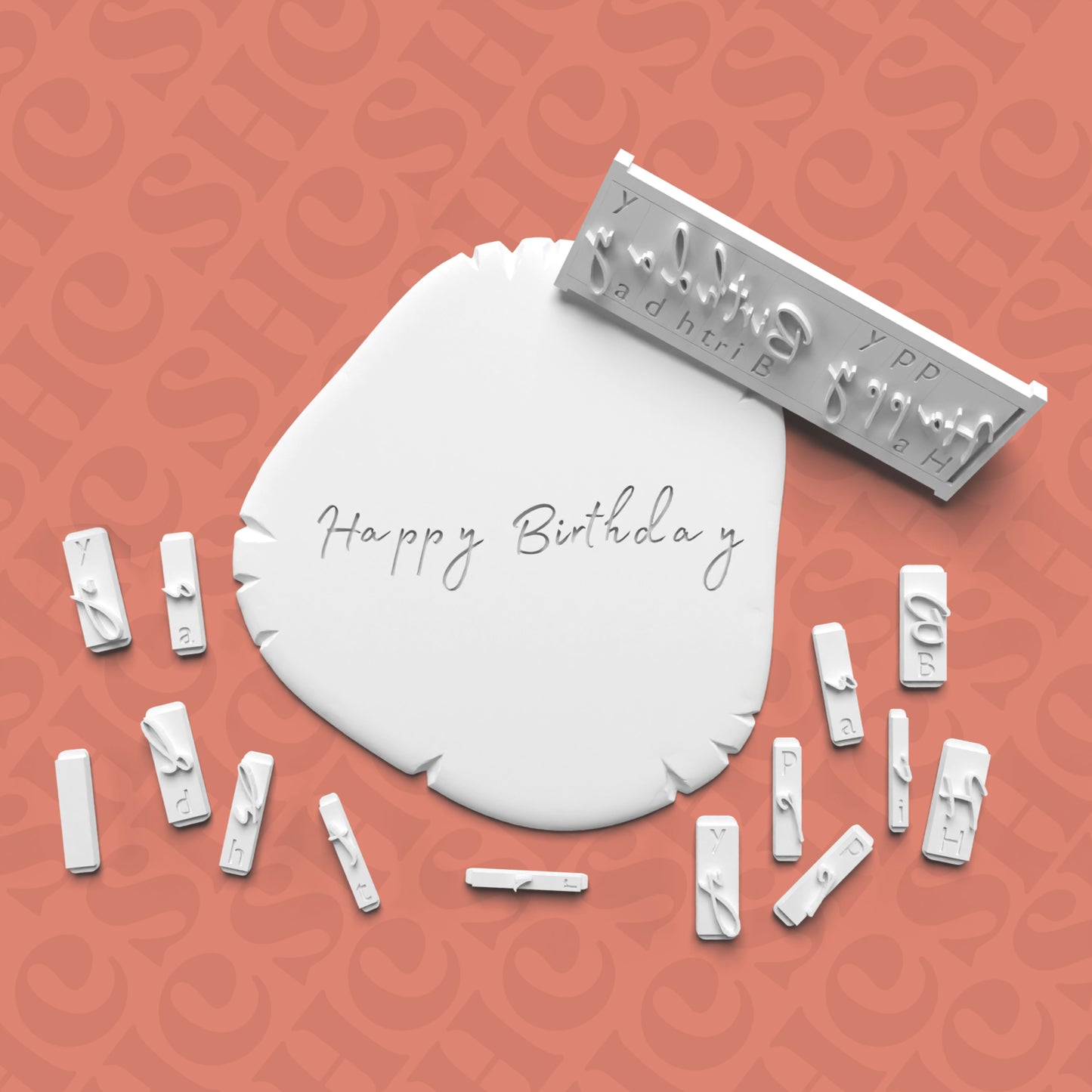 Alphabet Stamp Set (Signature Font) - SHCreations