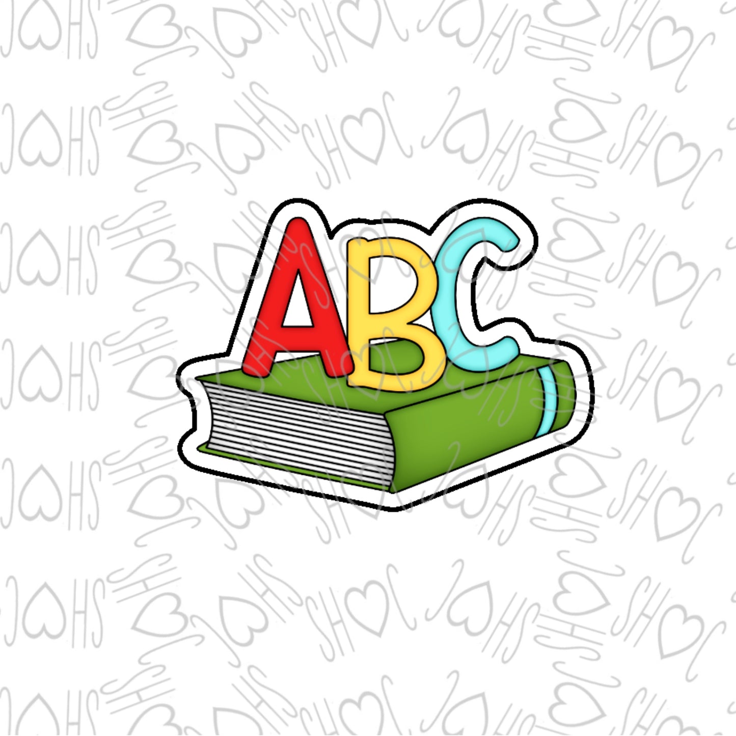 DONE TO ORDER: ABC Bookstack Cookie Cutter - SHCreations