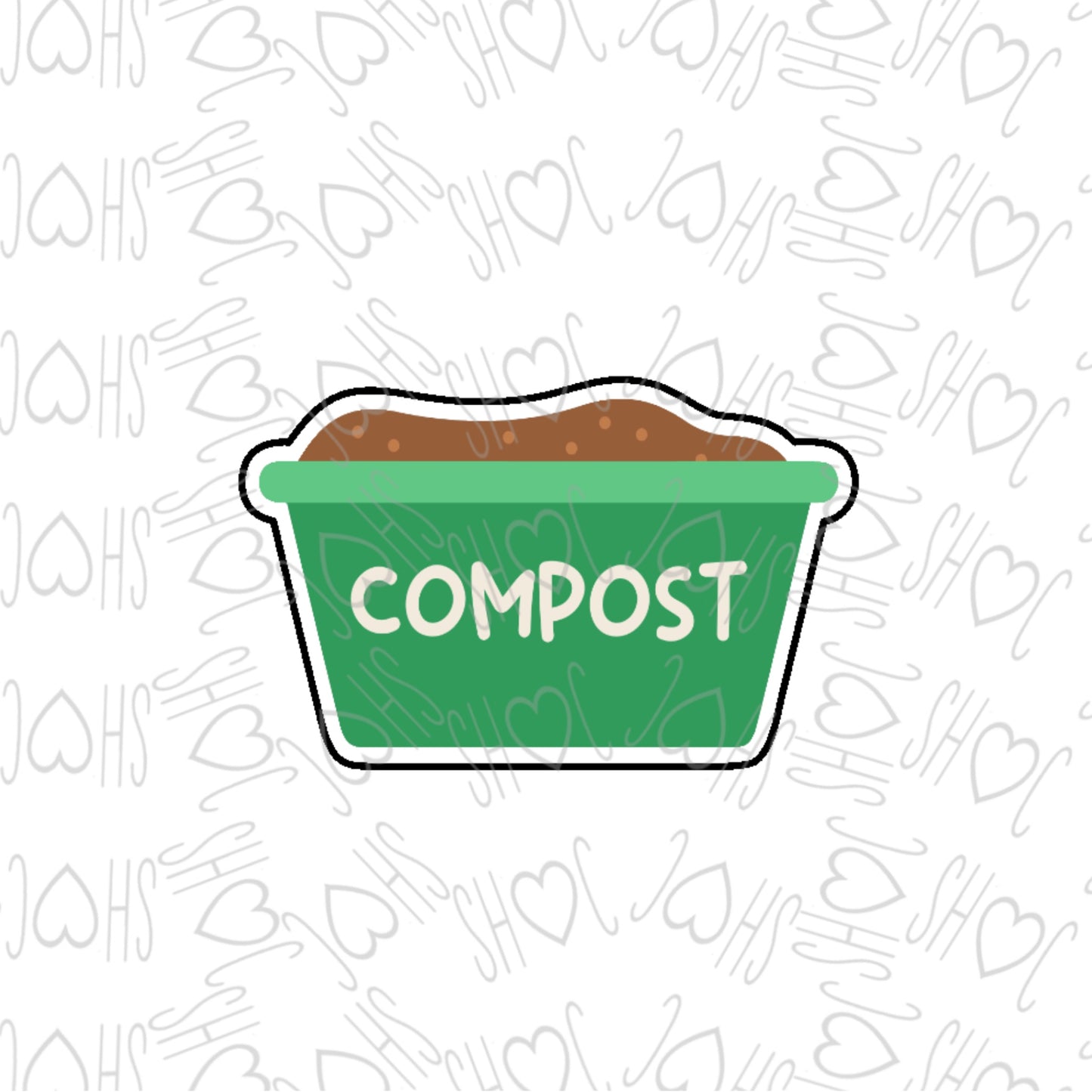 DONE TO ORDER: Compost Bin Cookie Cutter - SHCreations