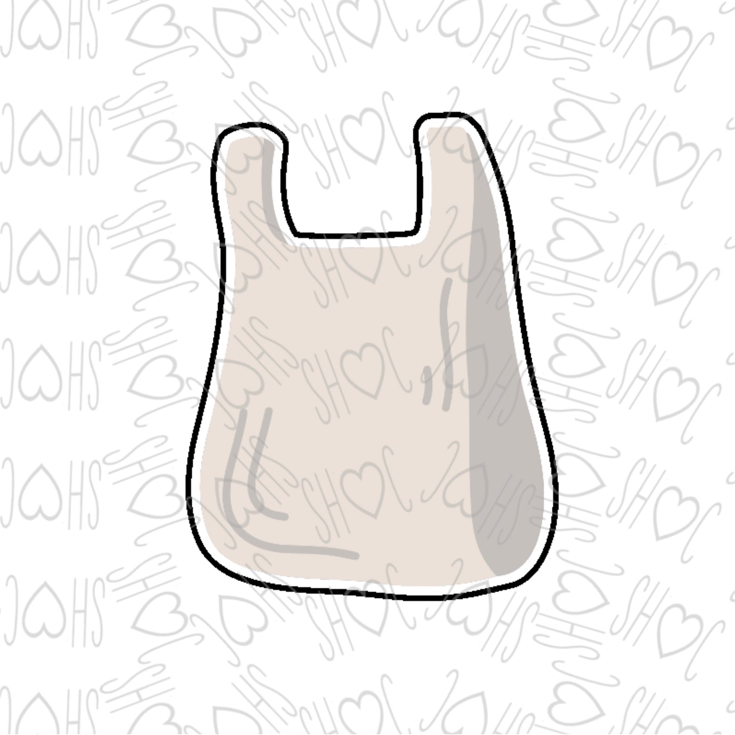 DONE TO ORDER: Plastic Bag Cookie Cutter - SHCreations