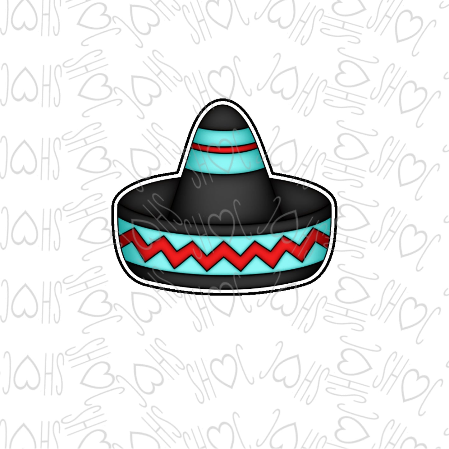 DONE TO ORDER: Sombrero 2 Cookie Cutter - SHCreations