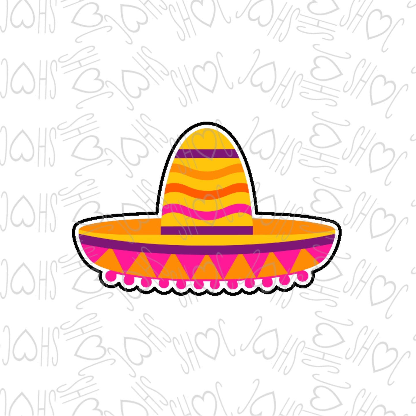 DONE TO ORDER: Sombrero 3 Cookie Cutter - SHCreations