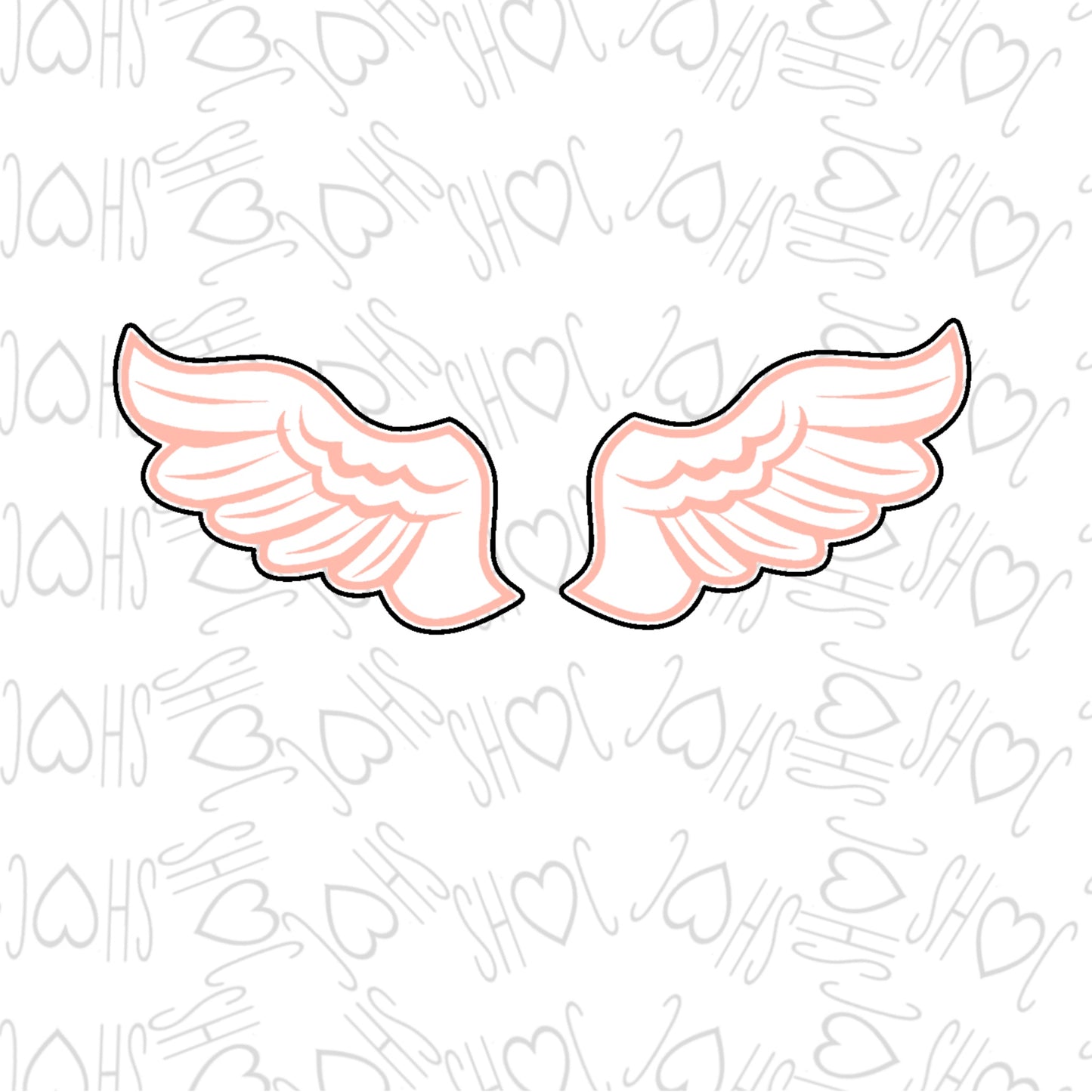 DONE TO ORDER: Angel Wings Cookie Cutter (Set of Two) - SHCreations