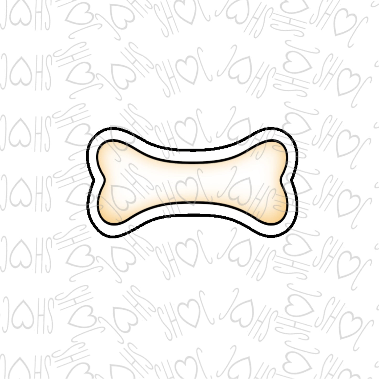 DONE TO ORDER: Dino Bone Cookie Cutter - SHCreations
