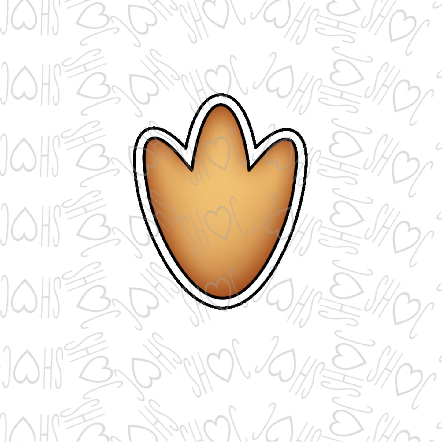 DONE TO ORDER: Dinosaur Footprint Cookie Cutter - SHCreations