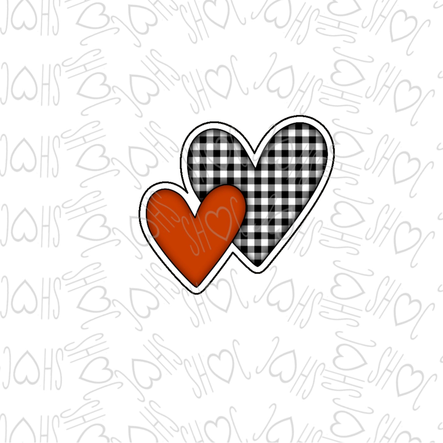 DONE TO ORDER: Double Heart Cookie Cutter - SHCreations