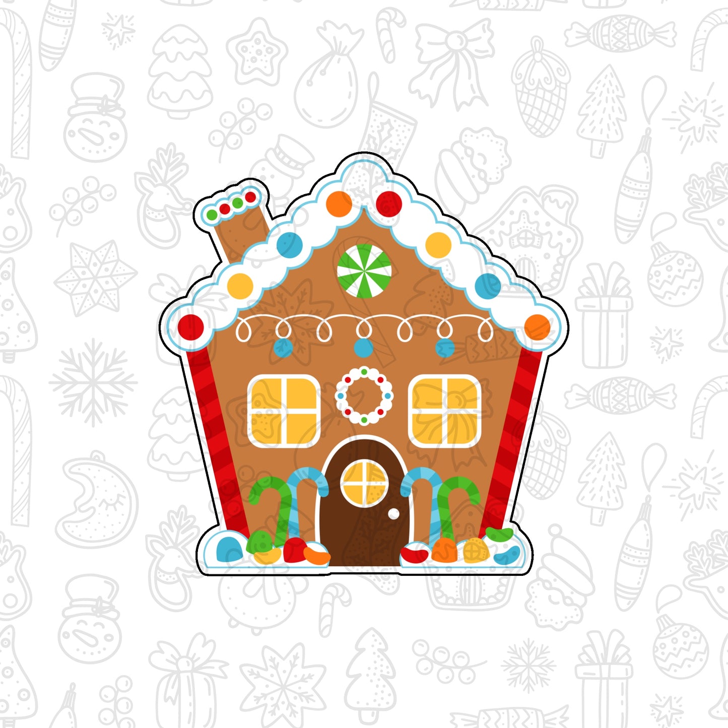 DONE TO ORDER: Gingerbread House 1 Cookie Cutter - SHCreations