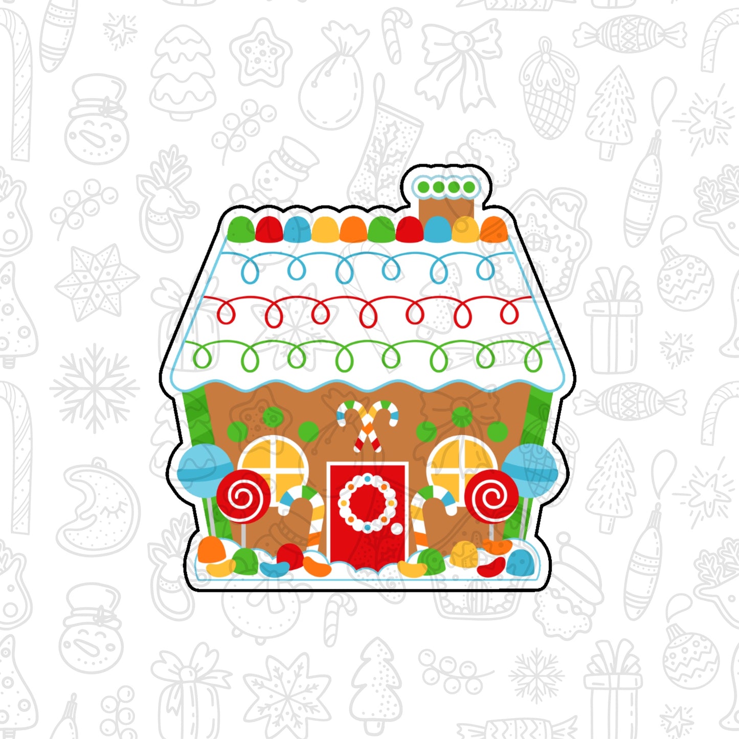 DONE TO ORDER: Gingerbread House 2 Cookie Cutter - SHCreations