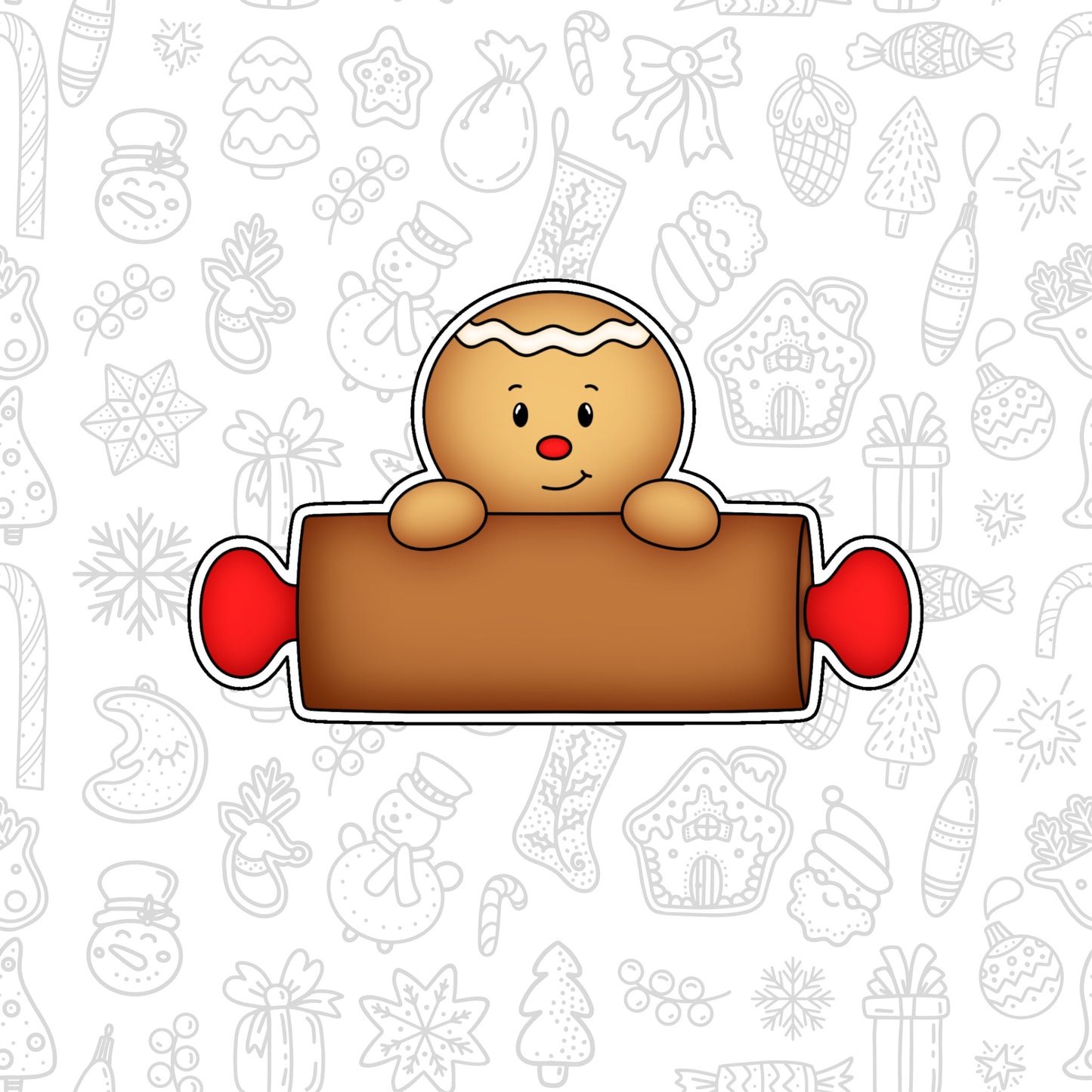 DONE TO ORDER: Gingerbreadman Plaque Cookie Cutter - SHCreations