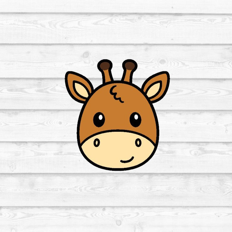 DONE TO ORDER: Giraffe Face Cookie Cutter - SHCreations