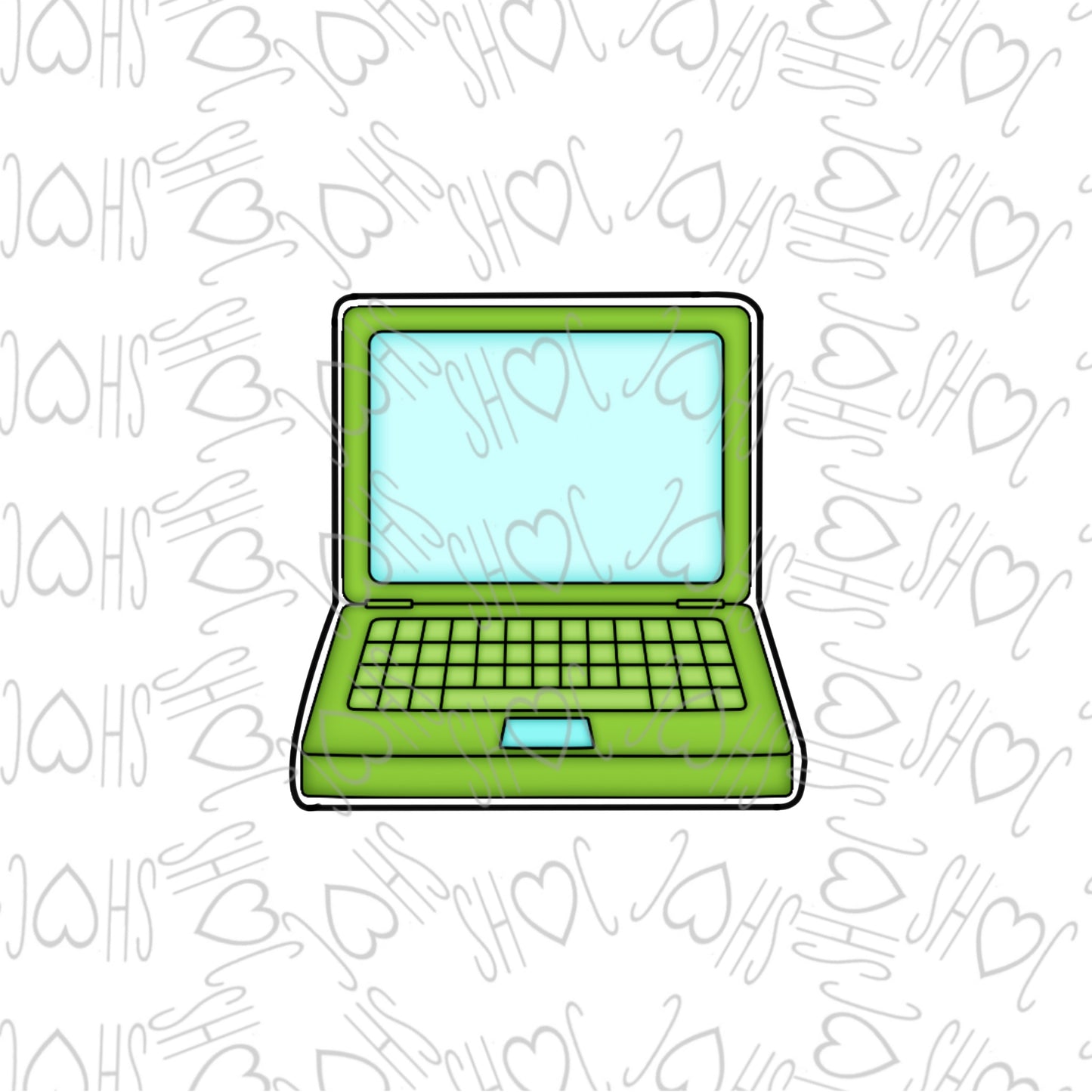 DONE TO ORDER: Laptop Cookie Cutter - SHCreations