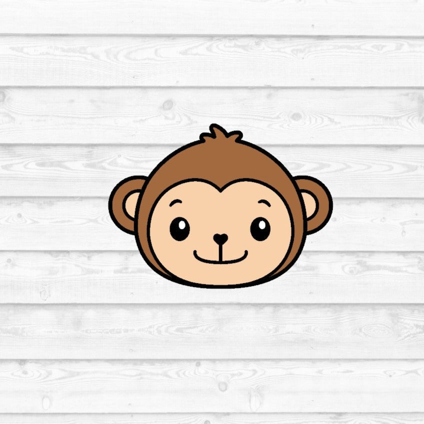 DONE TO ORDER: Monkey Face Cookie Cutter - SHCreations