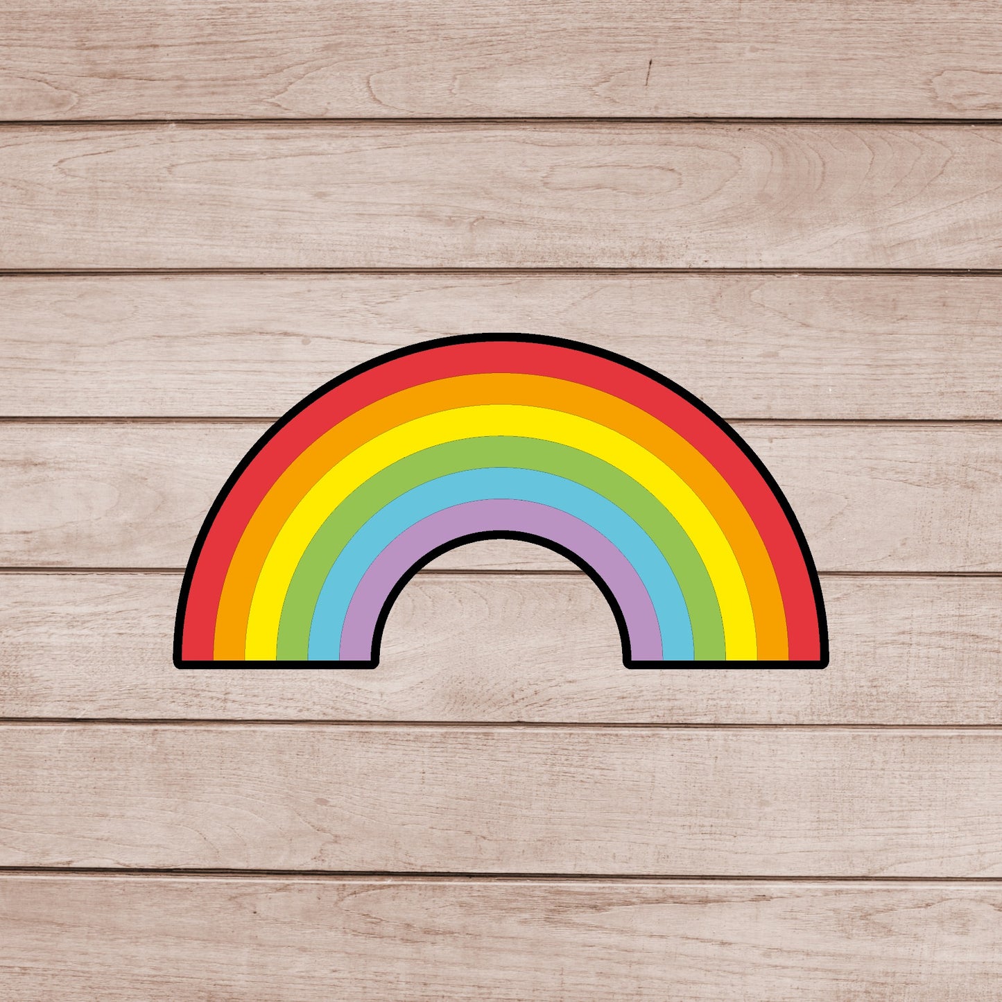 DONE TO ORDER: Rainbow 1 Cookie Cutter - SHCreations