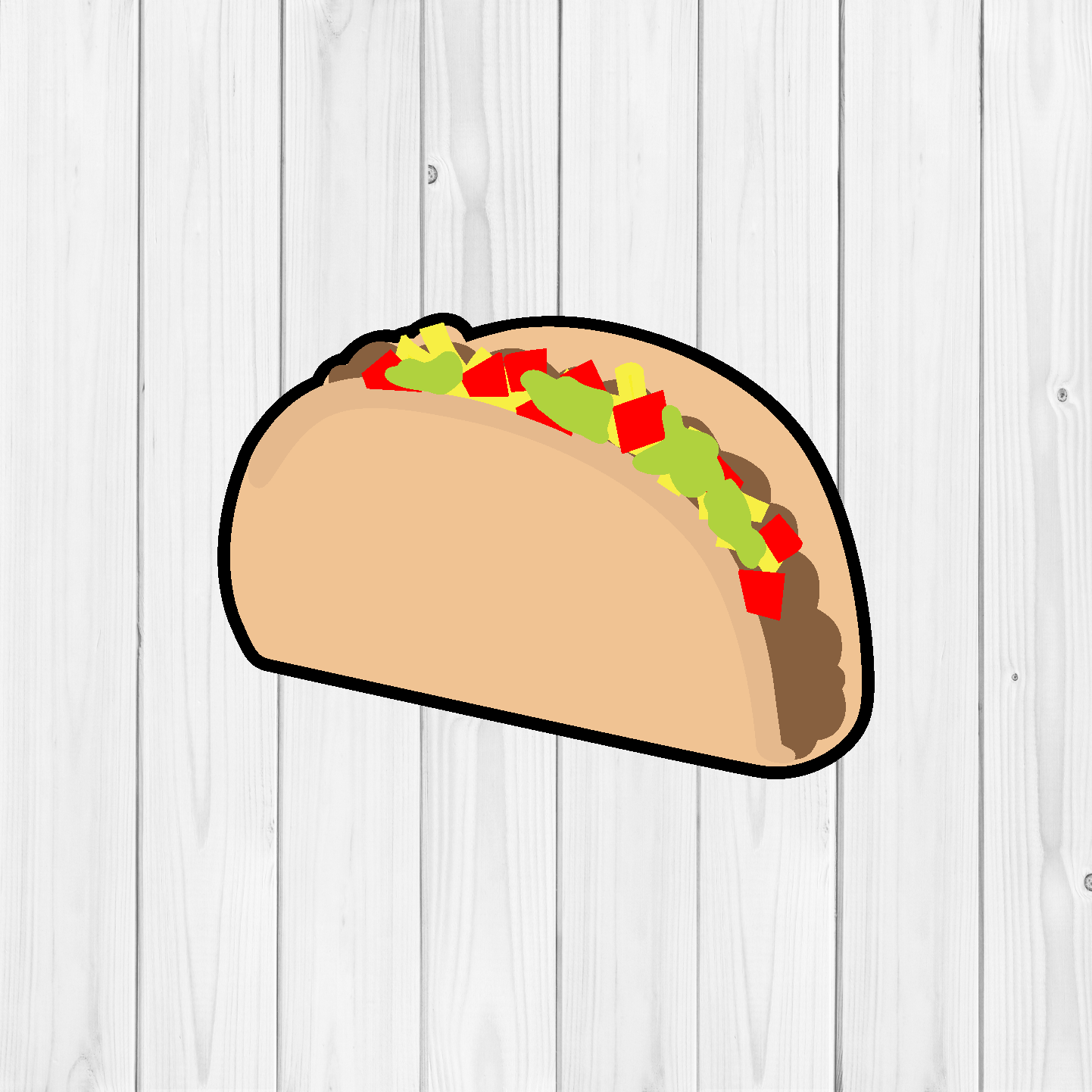 DONE TO ORDER: Taco Cookie Cutter - SHCreations
