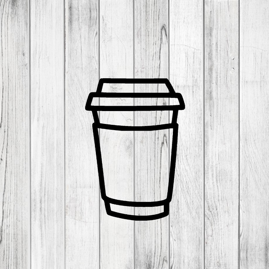 DONE TO ORDER: To Go Coffee Cup Cookie Cutter - SHCreations