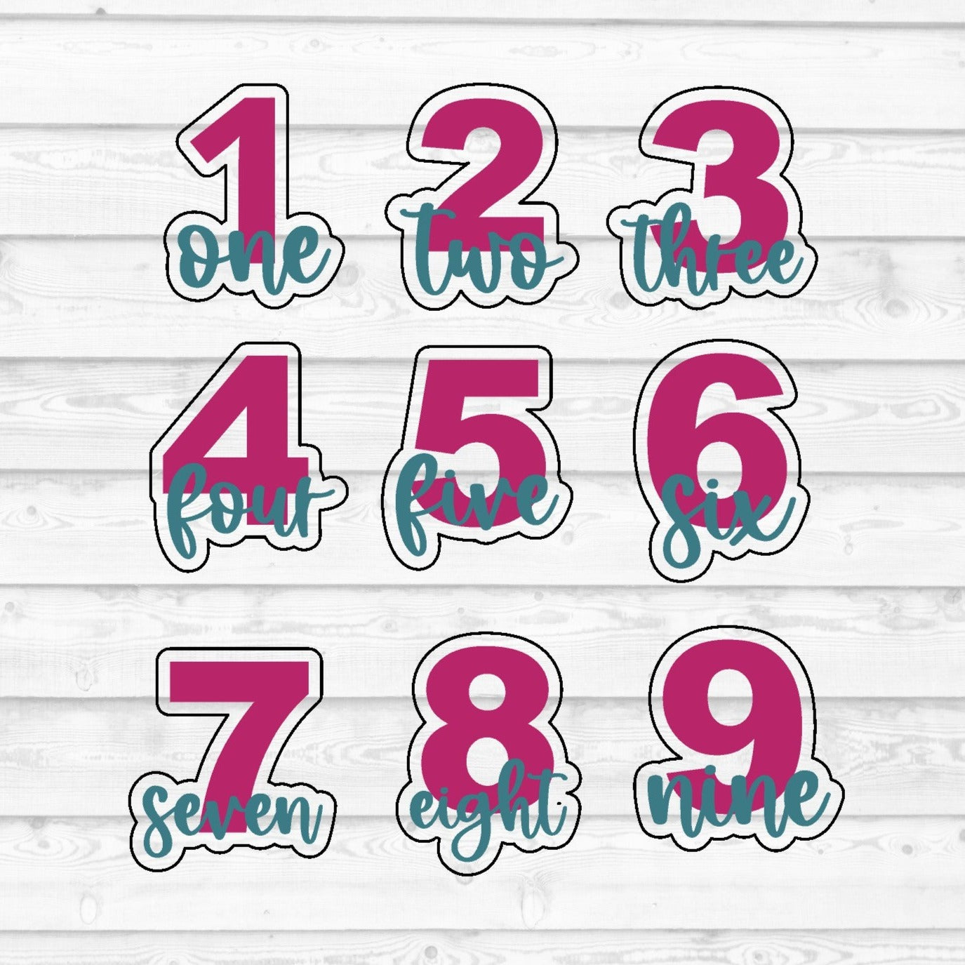 DONE TO ORDER: Number Cookie Cutter/Fondant Stamp - SHCreations