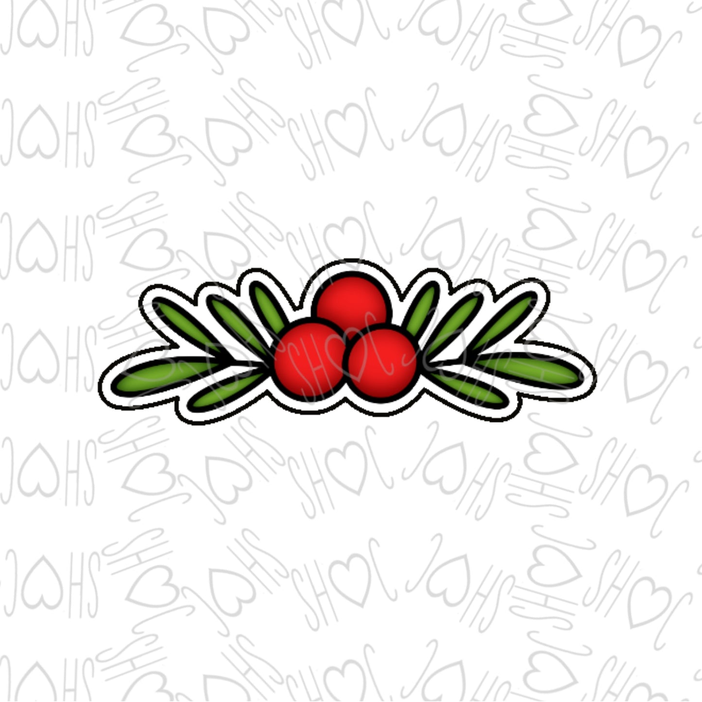 DONE TO ORDER: Cranberry Leaves Cookie Cutter - SHCreations