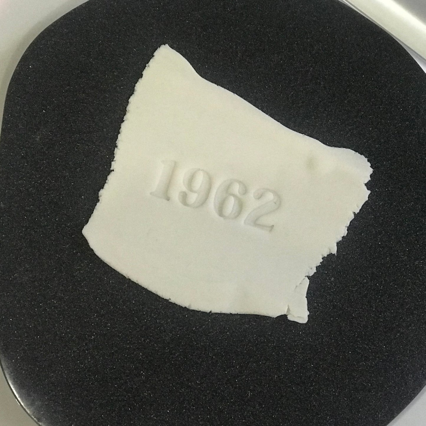 DONE TO ORDER: "1962" Fondant Stamp - SHCreations